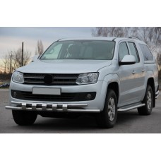 Передняя защита ST015 (нерж) для Volkswagen Amarok 2010-2022 гг