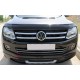 Накладки на передний бампер (2 шт, нерж) для Volkswagen Amarok 2010-2022 гг
