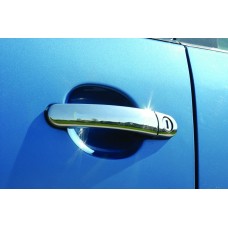Накладки на ручки (нерж) 2 шт, Carmos - Турецька сталь для Seat Leon 1999-2005 рр