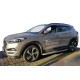 Боковые пороги Tayga Grey (2 шт., алюминий) для Hyundai Tucson TL 2016-2021 гг