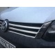 Накладки на решетку (2 шт, нерж) OmsaLine - Итальянская нержавейка для Volkswagen Caddy 2010-2015 гг