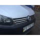 Накладки на решетку (2 шт, нерж) OmsaLine - Итальянская нержавейка для Volkswagen Caddy 2010-2015 гг