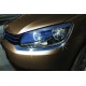 Накладка на фары (2 шт, нерж) для Volkswagen Caddy 2010-2015 гг