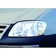 Накладки на фари (2 шт, нерж) для Volkswagen Caddy 2004-2010 рр
