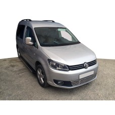 Накладки на зеркала Вариант 1 (2 шт) Полированная нержавейка для Volkswagen Caddy 2015-2020 гг