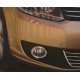 Накладки на противотуманки (2 шт, нерж) Carmos - Турецкая сталь для Volkswagen Touran 2010-2015 гг