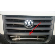 Решетка в бампер (нерж) для Volkswagen Crafter 2006-2016 гг
