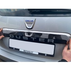 Планка над номером верхня (нерж.) для Renault Duster 2008-2017 рр