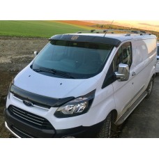 Козирьок на лобове скло (на кронштейнах) для Ford Custom 2013-2022 рр