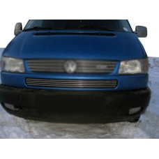 Накладки на решітку в бампер Косою капот (4 шт, нерж) для Volkswagen T4 Caravelle/Multivan