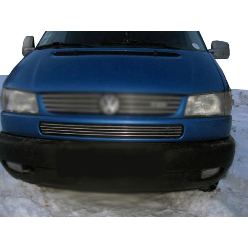 Накладки на решітку в бампер Косою капот (4 шт, нерж) для Volkswagen T4 Caravelle/Multivan