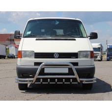 Кенгурятник WT003 Plus-2 (нерж) для Volkswagen T4 Transporter