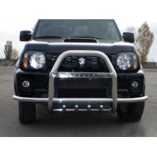 Кенгурятник з вусами QT007 (нерж) для Suzuki Jimny 1998-2018 рр