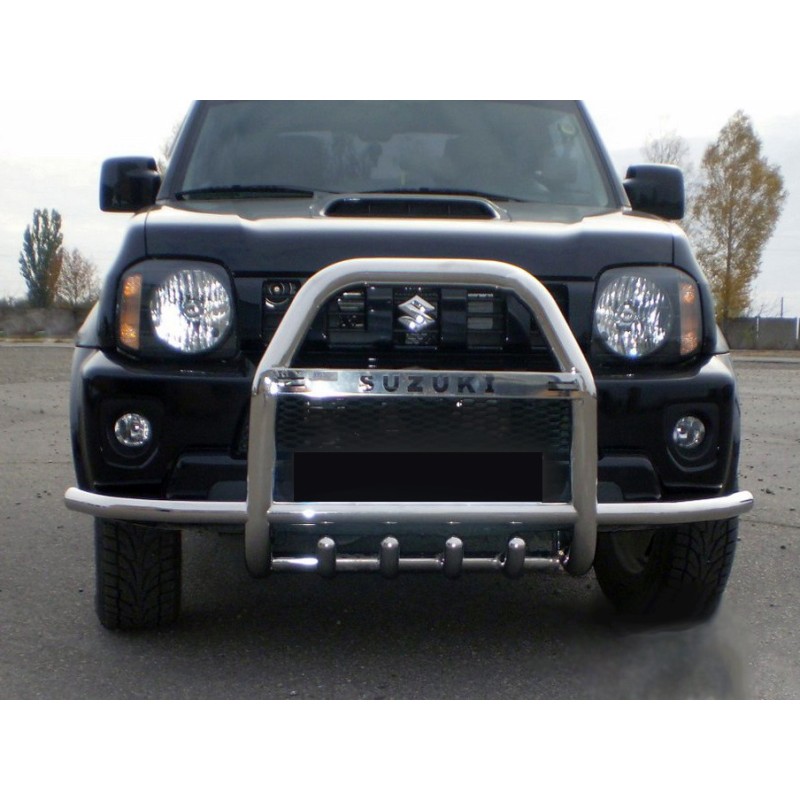 Кенгурятник з вусами QT007 (нерж) для Suzuki Jimny 1998-2018 рр