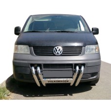 Кенгурятник ST006-04 ніздрі (нерж) для Volkswagen T5 Transporter 2003-2010 рр