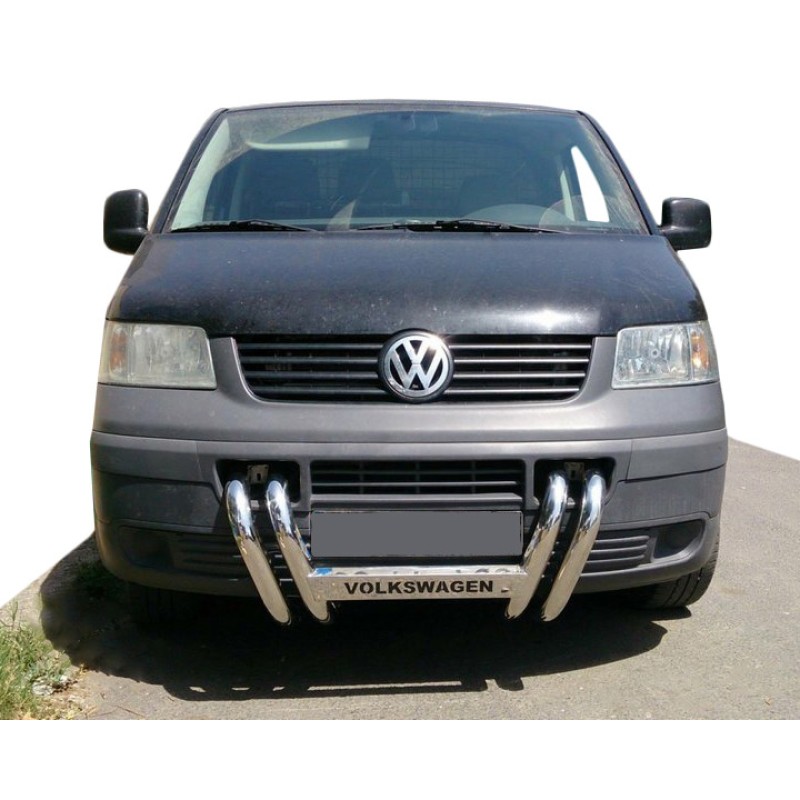 Кенгурятник ST006-04 ніздрі (нерж) для Volkswagen T5 Transporter 2003-2010 рр