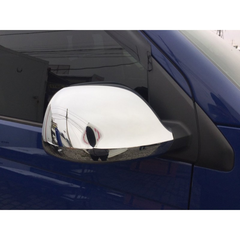 Накладки на зеркала (2 шт, ABS) Carmos - Хромированный пластик для Volkswagen Amarok 2010-2022 гг