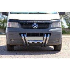 Кенгурятник ST006-15 ніздрі (нерж) для Volkswagen T5 Transporter 2003-2010 рр