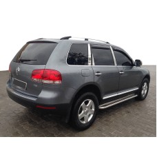 Рейлінги Хром (Пласт. Ніжки) Металева ніжка для Volkswagen Touareg 2002-2010 рр