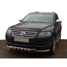 Кенгурятник ST015 (нерж) для Volkswagen Touareg 2002-2010 рр