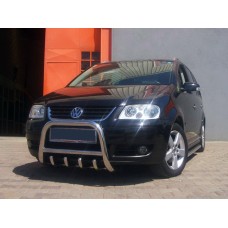 Кенгурятник QT006 (нерж) для Volkswagen Touran 2003-2010 рр