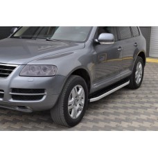 Боковые пороги Fullmond (2 шт, алюм) для Volkswagen Touareg 2002-2010 гг
