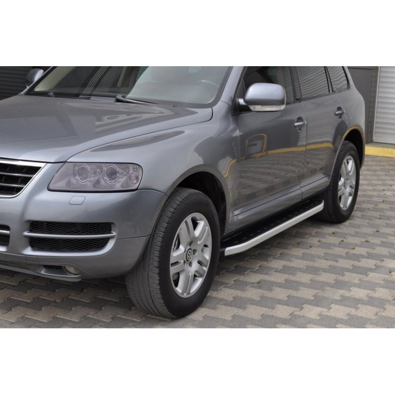 Боковые пороги Fullmond (2 шт, алюм) для Volkswagen Touareg 2002-2010 гг