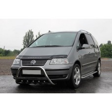 Кенгурятник WT004 (нерж) 51 мм для Volkswagen Sharan 1995-2010 рр