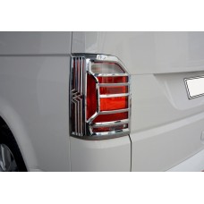 Окантовка на стопи OmsaLine (2 шт, Аbs хром) для Volkswagen T6