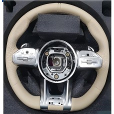 Руль AMG-Style (для AMG, бежевый) для Mercedes S-сlass W221