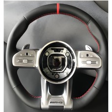 Руль AMG 2018-Style (черный -2025 красный, 3pin) для Mercedes C-class W204 2007-2015 гг