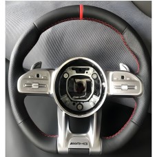 Руль AMG 2018-Style (черный -2025 красный, 4pin) для Mercedes A-сlass W177 2018- гг