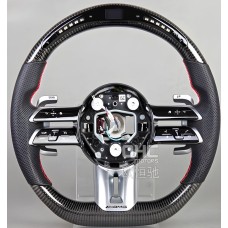 Руль AMG 2021-Style (Карбон, LED, 4pin) для Mercedes EQB