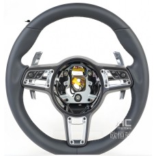 Руль (2010-2014, Черный-2025серый) для Porsche Cayenne