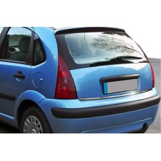 Накладка нижньої кромки багажника (нерж) 2мм для Citroen C-3 2002-2009 рр