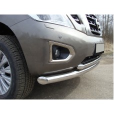 Передня подвійний захист ST014 (нерж) 51 на 42 мм для Ford Galaxy 1995-2006 рр